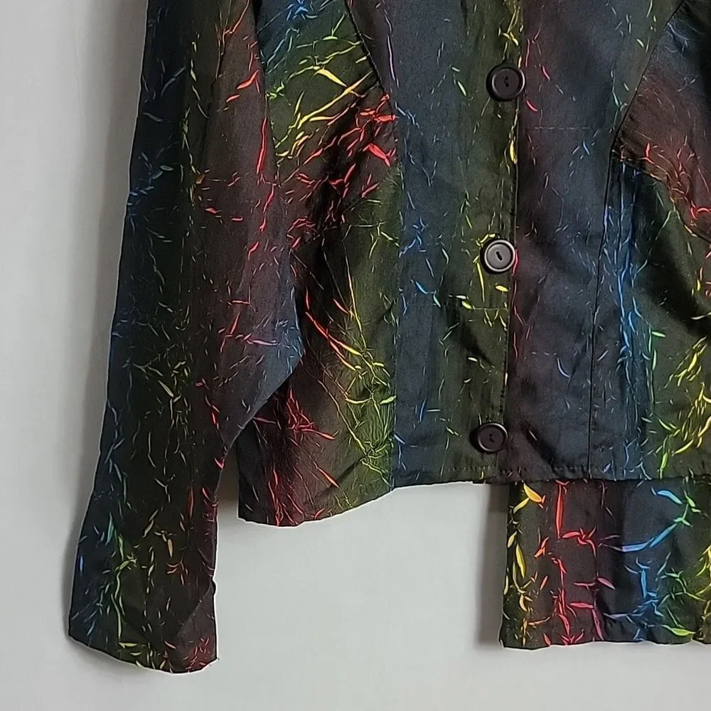 BRAVO USA.. 3 pieces.. Vintage.. pants.. dress suit.. tye dye.. rainbow..